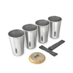 BB-Zestaw 4 kubków stalowych 6el. NEW - 9