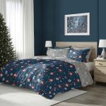 Pościel bawełniana 220x200 + 2x70x80 świąteczna wzór 081 - 2