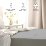 Prześcieradło bawełna POPIEL/024/205x220 - 2