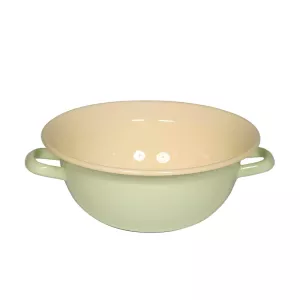 Miska emaliowana z uchwytami 3,5l zielona Riess Classic Bunt 26 cm