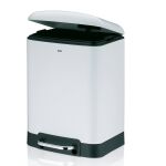 KELA-Kosz stalowy na śmieci 6 l biały Davino - 2