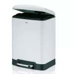 KELA-Kosz stalowy na śmieci 6 l biały Davino - 2