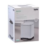 KELA-Kosz stalowy na śmieci 6 l biały Davino - 5