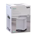 KELA-Kosz stalowy na śmieci 6 l biały Davino - 5
