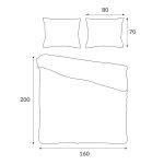 Pościel satyna bawełniana CIEMNY GRANAT 026/160x200 - 7