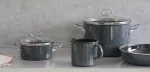 Zestaw garnków ceramicznych 5-częściowy Riess GREY DARK - 7
