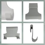 KELA-Wieszak silikonowy uniwersalny szary Tim - 4