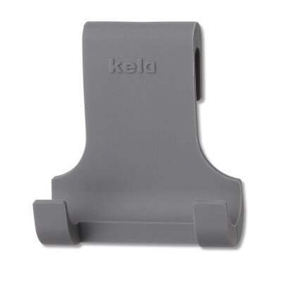 KELA-Wieszak silikonowy uniwersalny szary Tim