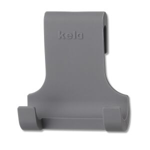 KELA-Wieszak silikonowy uniwersalny szary Tim