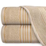 Ręcznik D Bawełna 100% Tiwano Cappuccino + Zieleń Butelkowa (P) 2x30x50+2x50x90+2x70x140 kpl. - 2