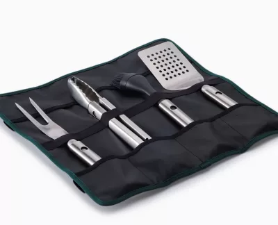 JJ-Zestaw 4 narzędzi do BBQ w etui 5el. GrillOut