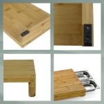 KELA-Deska z 3 wysuw.tackami 46x36cm bambus Kenina - 2