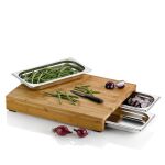 KELA-Deska z 3 wysuw.tackami 46x36cm bambus Kenina - 4