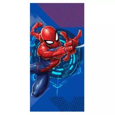 Ręcznik bawełniany 70x140 Spiderman niebieski