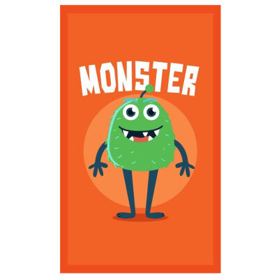 Ręcznik przedszkolny dla dziecka 30x50 Monster
