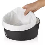 KELA-Koszyk na pieczywo L czarny/biały Grana - 5