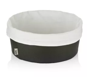 KELA-Koszyk na pieczywo L czarny/biały Grana