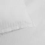 Poszwa hotelowa na zakładkę PASY 4mm biała/160x200 - 3