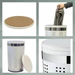 KELA-Kosz na pranie z siedziskiem biały Sevilla - 3