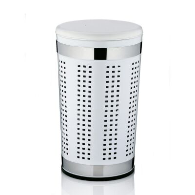 KELA-Kosz na pranie z siedziskiem biały Sevilla