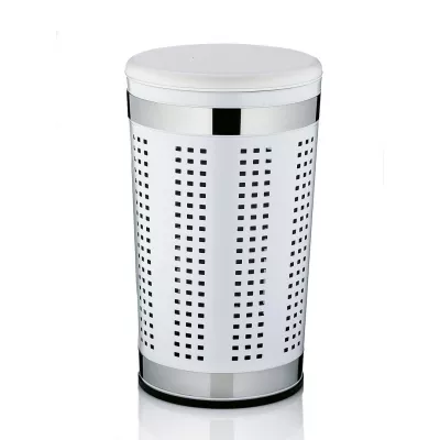 KELA-Kosz na pranie z siedziskiem biały Sevilla