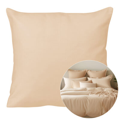 Poszewka satyna bawełna jasny beż 044/40x40.