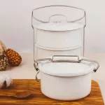 Miska wymienna emaliowana do lunch box Riess Classic Weiss - 3