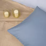 Poszewka satyna bawełna niebieski 009/50x70 - 3