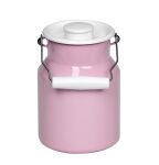 Kanka na mleko różowa emaliowana 1 litr Riess Pastell - 2