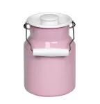 Kanka na mleko różowa emaliowana 1 litr Riess Pastell - 2