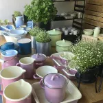 Kanka na mleko różowa emaliowana 1 litr Riess Pastell - 5