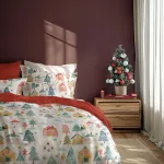 Pościel bawełniana 220x200 + 2x70x80 świąteczna wzór 080 - 3