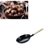 Czarna Emaliowana patelnia do kasztanów 26 cm Riess - 2
