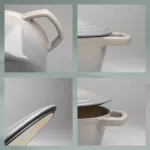 KELA-Brytfanna owalna z pokrywą 4 l szara Calido - 4