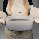 KELA-Brytfanna owalna z pokrywą 4 l szara Calido - 5