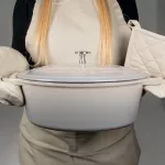 KELA-Brytfanna owalna z pokrywą 4 l szara Calido - 5