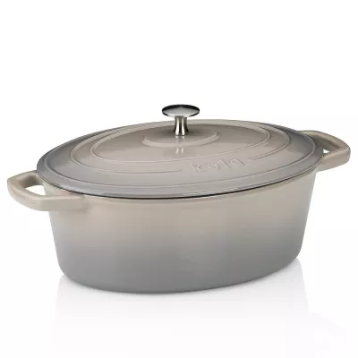KELA-Brytfanna owalna z pokrywą 4 l szara Calido