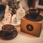 BIO Zestaw 4 szt Filiżanek do kawy ze spodkiem Bioffee - 12