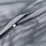 Pościel satyna bawełniana CIZGILI ANTHRACITE/220X200 EXCLUSIVE - 5