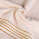 Ręcznik D Bawełna 100% Tiwano Krem + Ciemny Turkus (P) 2x50x90+2x70x140 kpl. - 4