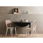 Stół do salonu jadalni drewniany rozkładany czarny Nordal - 7