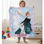 Koc polarowy 100x140 Kraina Lodu Anna i Elsa 5588 - 2