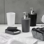 KELA-Dozownik do mydła 350ml czarny-stal Marta - 2