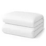 Poszwa hotelowa polibawełna PC-52/48 adamaszek pasy 1cm biała/140x200 - 2