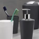 KELA-Kosz z uchylną pokrywą 5l czarny-stal Marta - 5