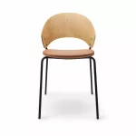 Dosina seat-upholstery oak Cognac leather FSC 100% - 2
