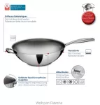 KELA-Wok stalowy 32cm Flavoria - 5