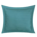 Pościel satyna bambusowo-bawełniana (P) STRIPE SEA TURQUOISE/180x200 +2x70x80 z listwą +4x40x40 BAMBOO - 7