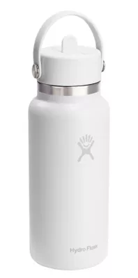 HF- Butelka 32oz Wide Flex Straw Cap White