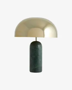 Lampa stołowa zielona marmur ATLAS Nordal